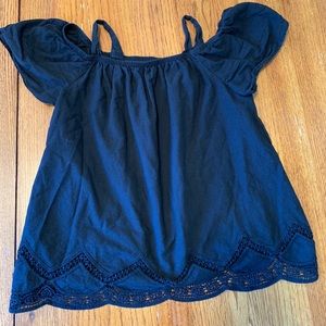 Girls cold shoulder top